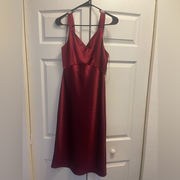 Express Dresses & Skirts - Express Satin Dress- Magenta